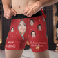 Maßgeschneiderte Herren-Boxershorts mit Fotomuster, personalisierte Boxershorts, Valentinstag, Jahrestagsgeschenk