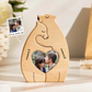 Ornamenti personalizzati per puzzle fotografico doppio in legno