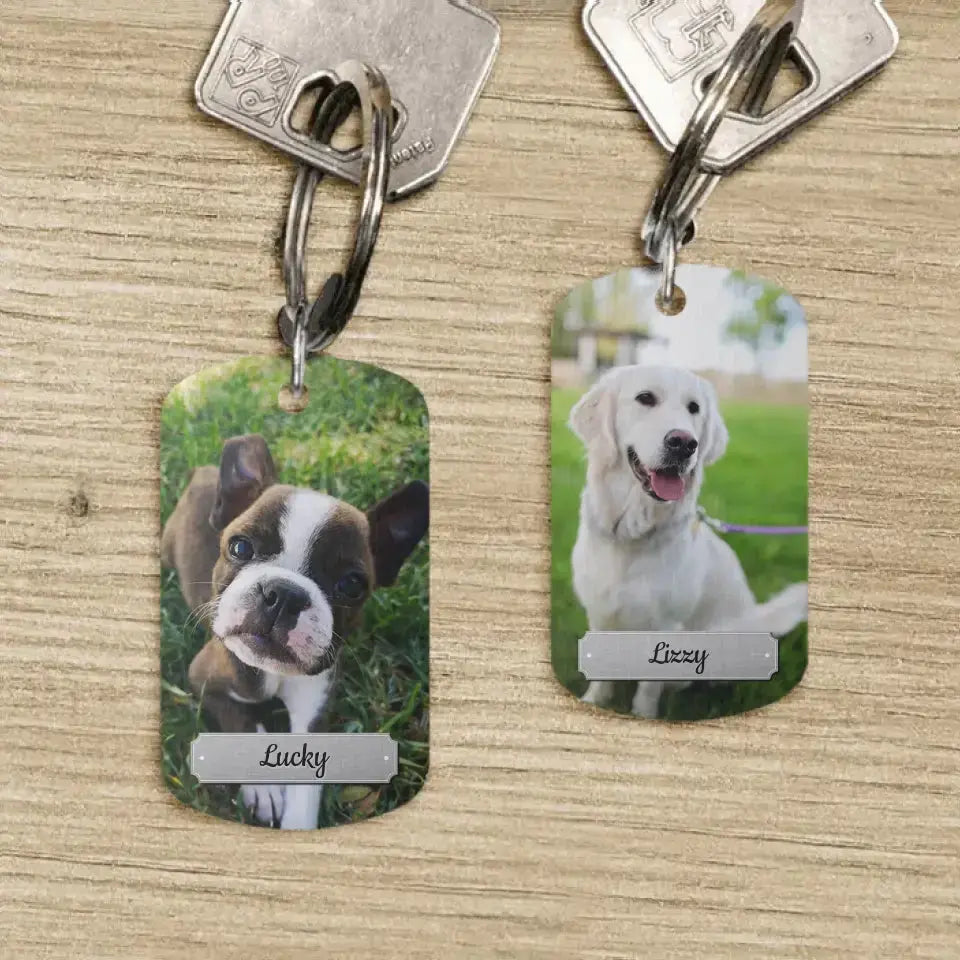 Individueller dog Tag Schlüsselanhänger