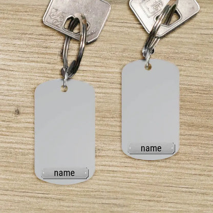 Individueller dog Tag Schlüsselanhänger