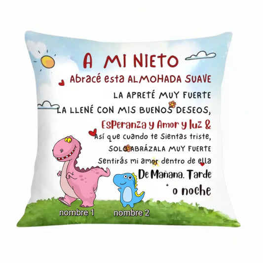 Almohada de dinosaurio personalizada para casa