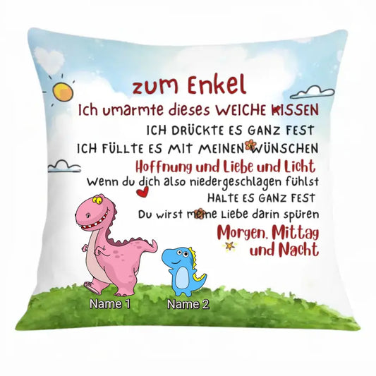 Personalisiertes Dinosaurierkissen für Zuhause