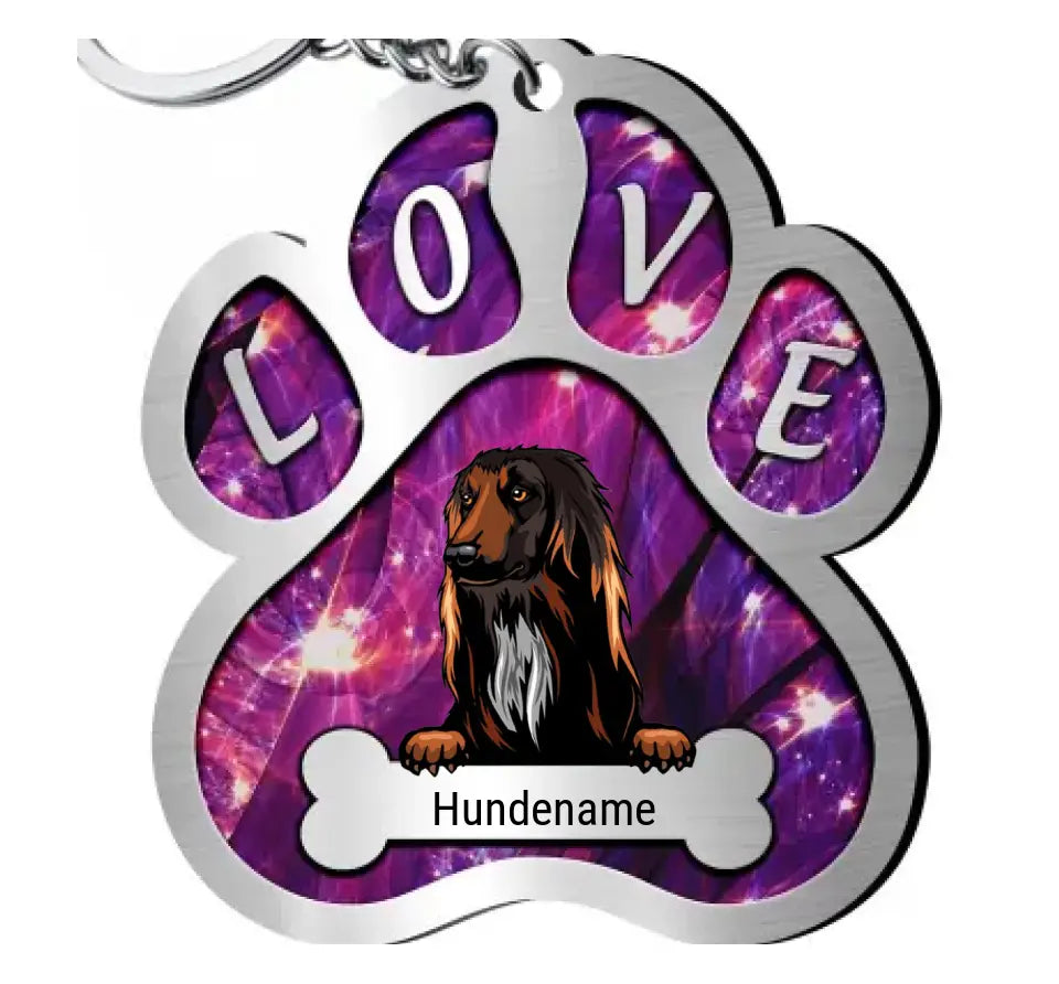 Haustier-Hundeliebhaber-kundenspezifische Zucht-personalisiertes Acryl Keychain